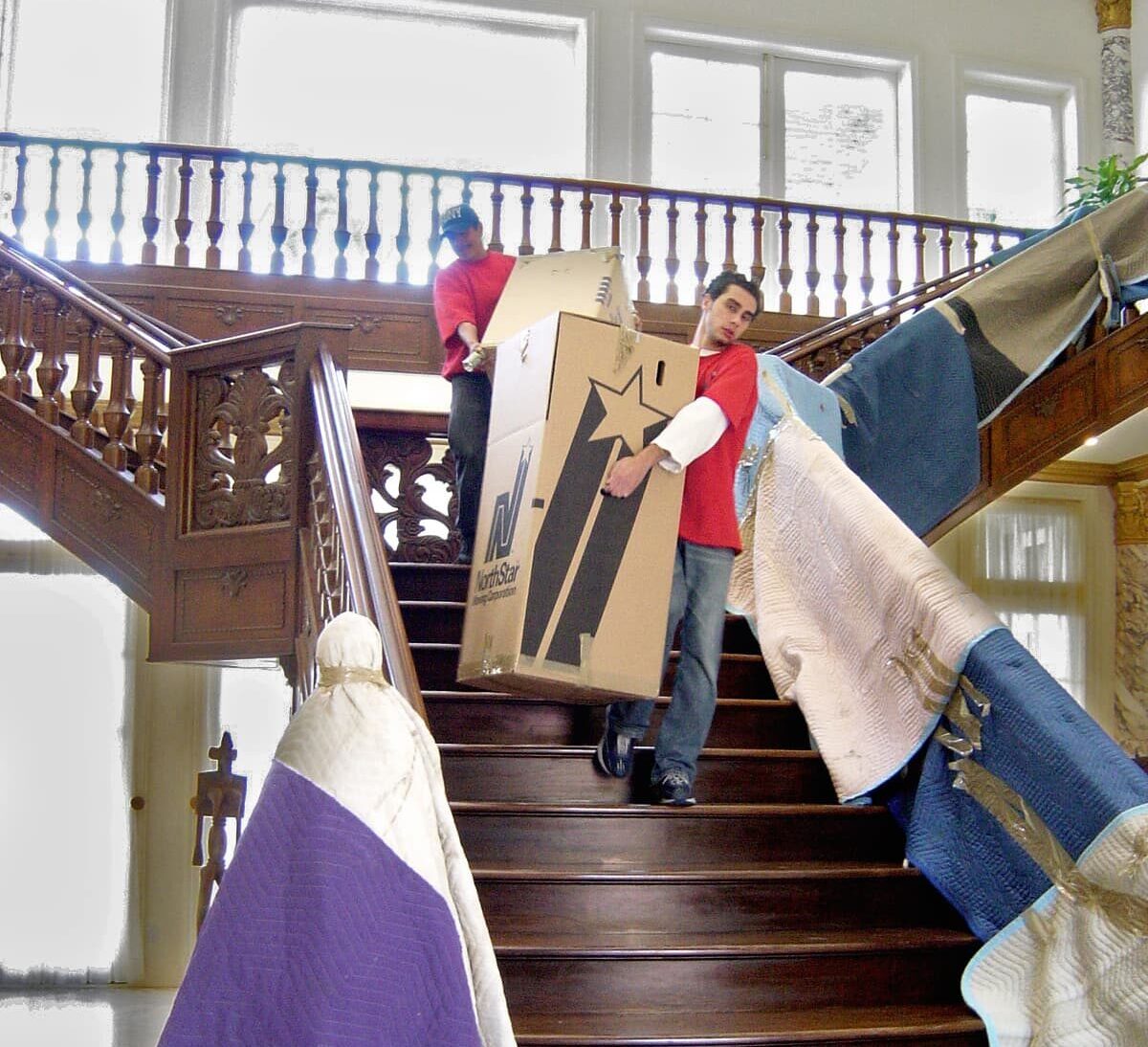 Celebrity Movers packing a mansion in Bel-Air, CA