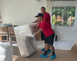 Delivery of belongings to a new home