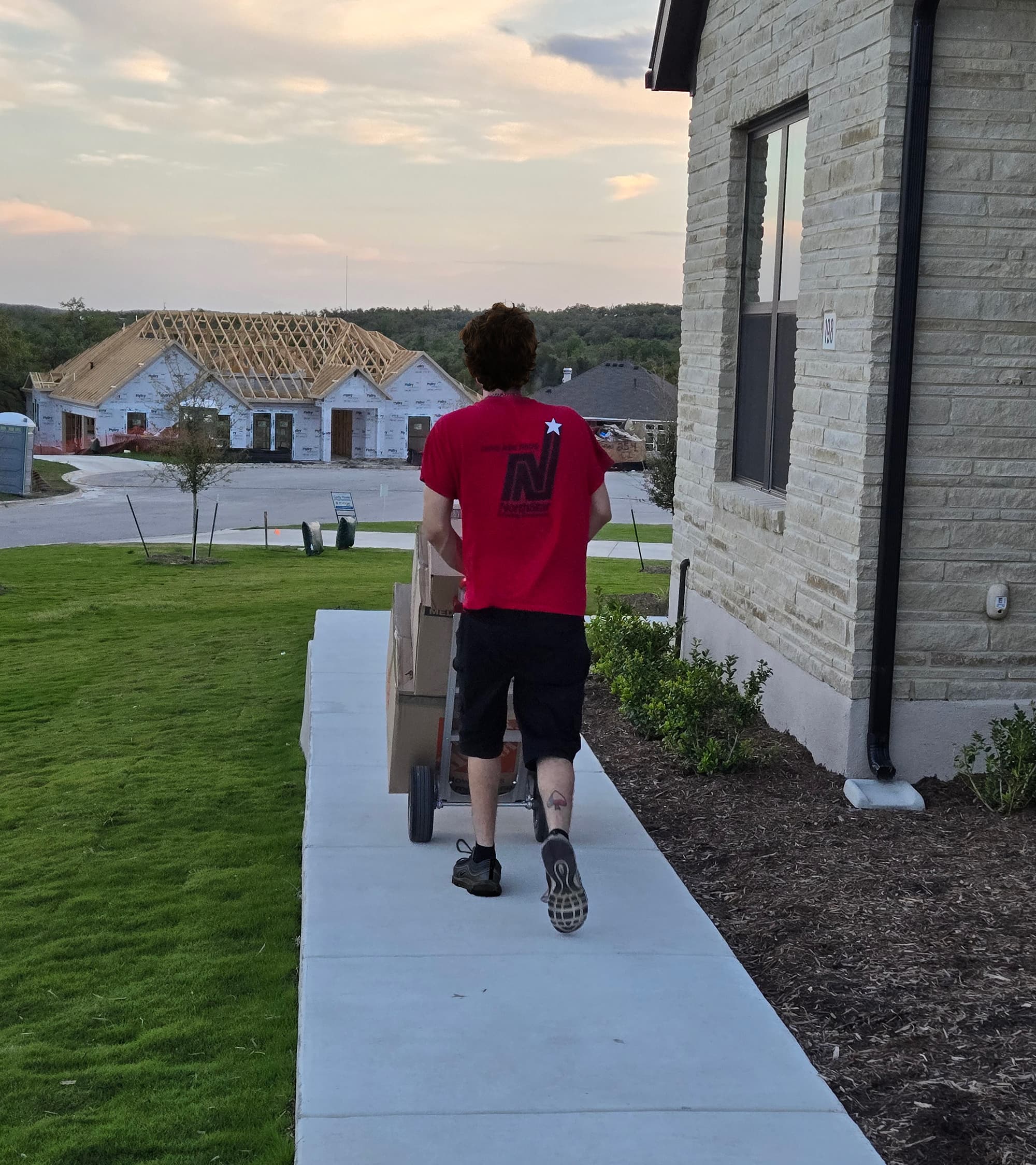 Movers near Austin, Texas moving a luxury home in Austin.