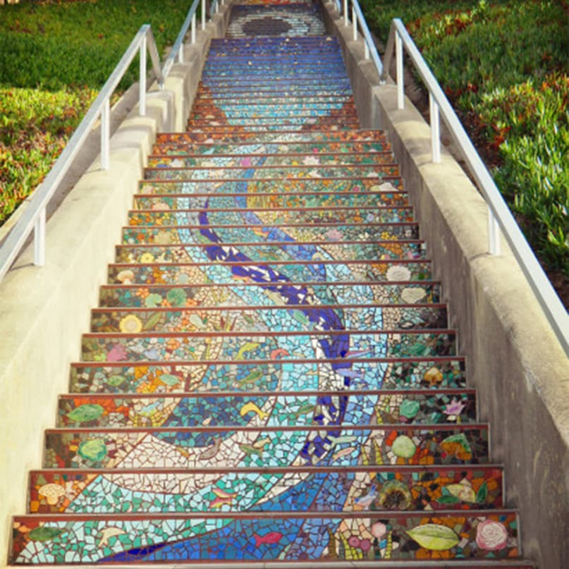 The 16th Avenue Tiled Steps in the Golden Gate Heights neighborhood of San Francisco
