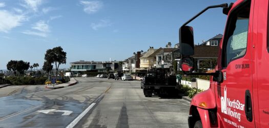 NorthStar Moving local move in Newport Beach, CA on the coast.