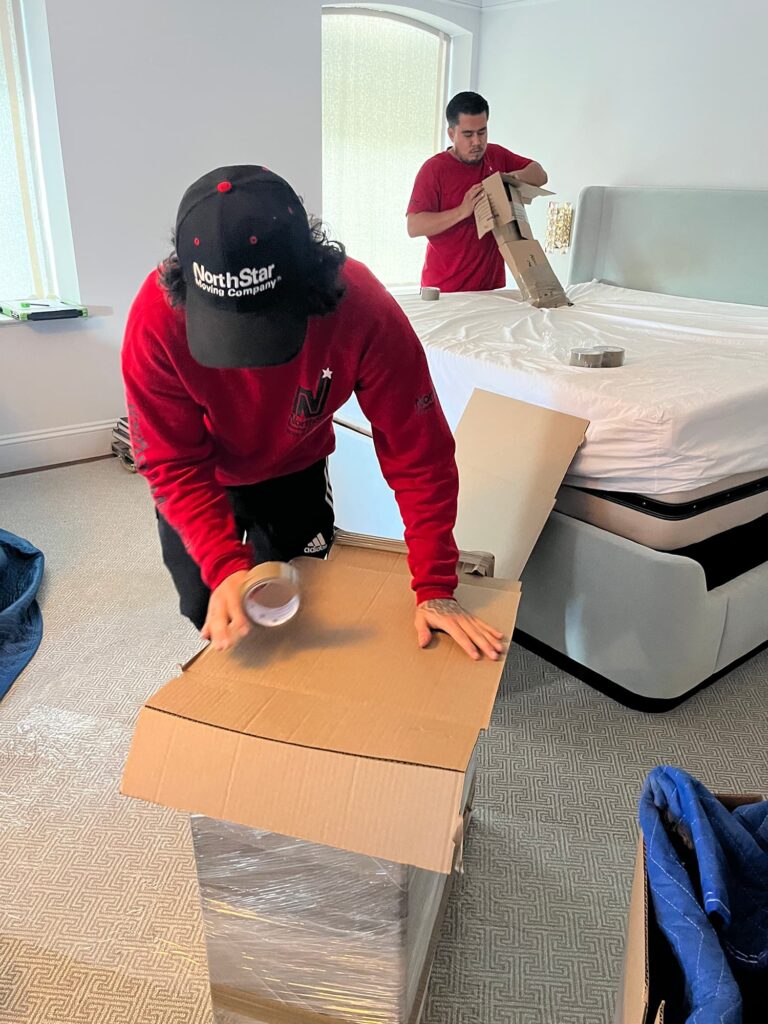 NorthStar Moving packing up a client's home in Beverly Hills