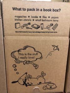 NorthStar Moving recommends using a small sturdy moving box for your books.