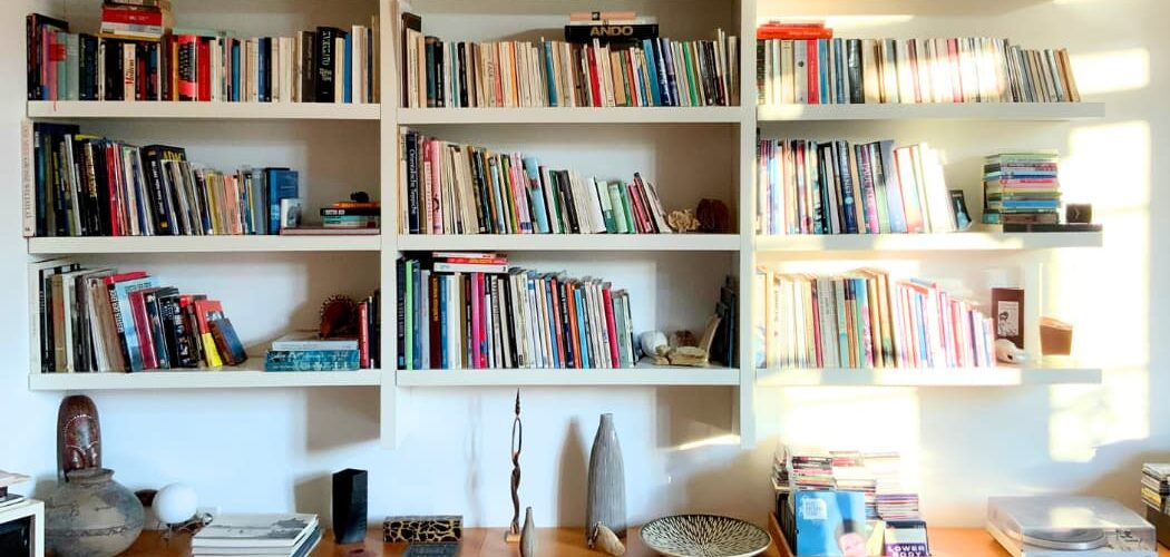 Bookshelf with a book collection