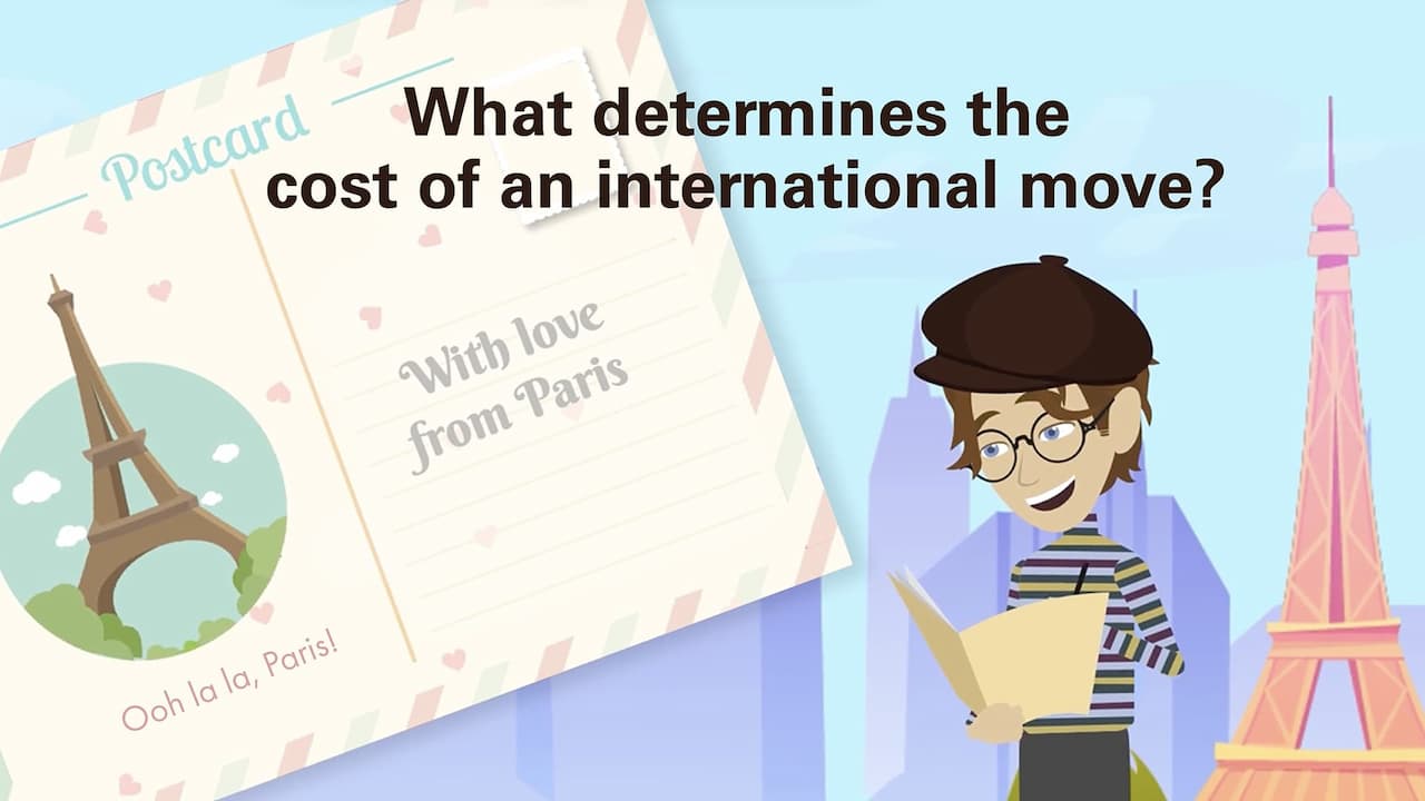 What determines the cost of an international move? video thumbnail