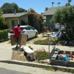 A mover delivering part of our 200 boxes donation.