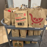 Donation bags collected by the Jones & Jones community as part of Move for Hunger's Multifamily program. NorthStar Moving delivered them to the Hollywood Food Coalition.
