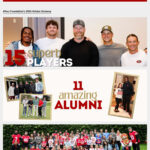 A screenshot of a page on the 49ers website about their 2026 annual Golden Getaway Weekend & Celebrity Golf Tournament. NorthStar Moving is listed on the page among their sponsors.