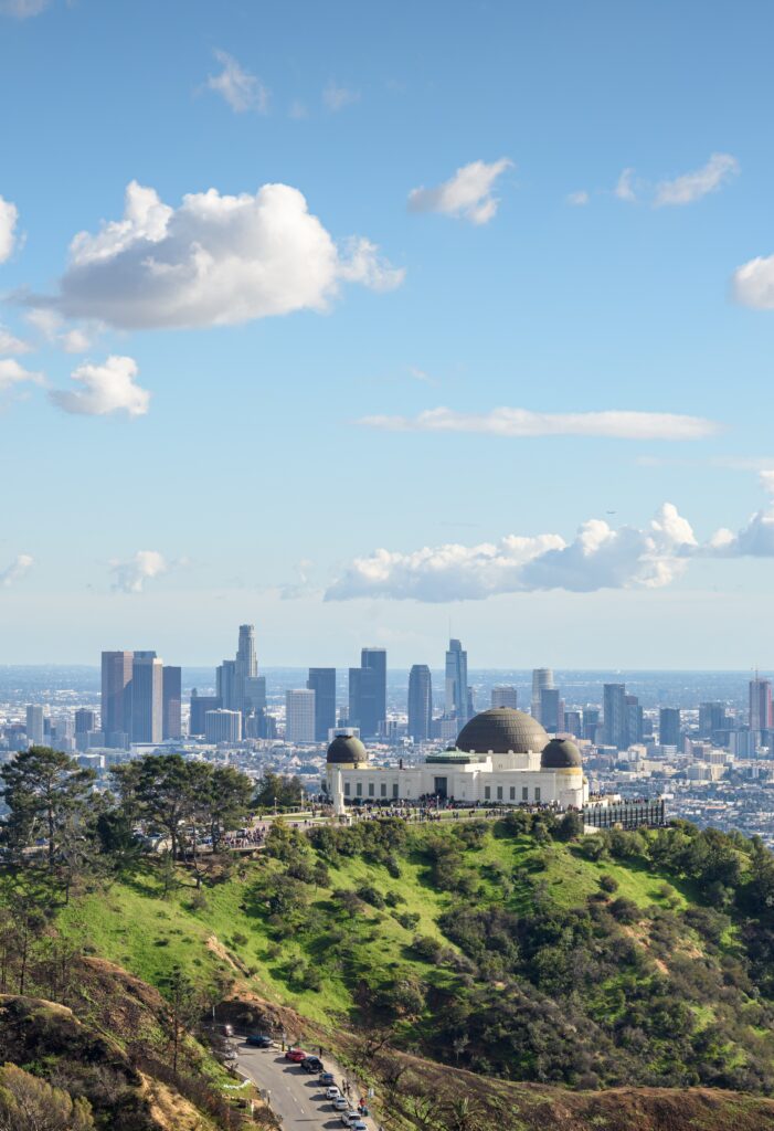 Griffith Observatory & DTLA on a sunny day