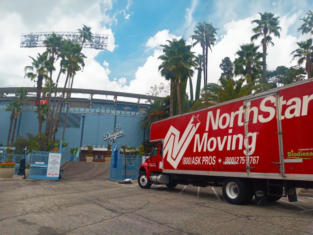 NorthStar Moving truck by Dodger Stadium